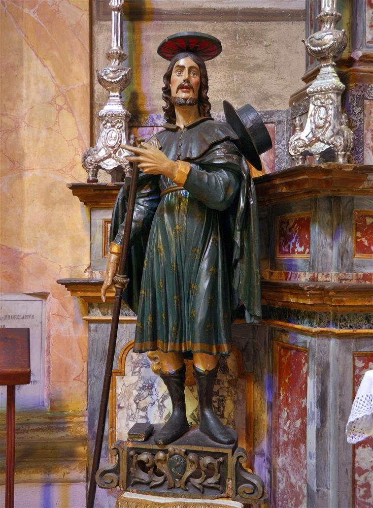 Masserano (Biella) - Statua di San Giacomo Maggiore nella Chiesa Collegiata della Santissima Annunziata